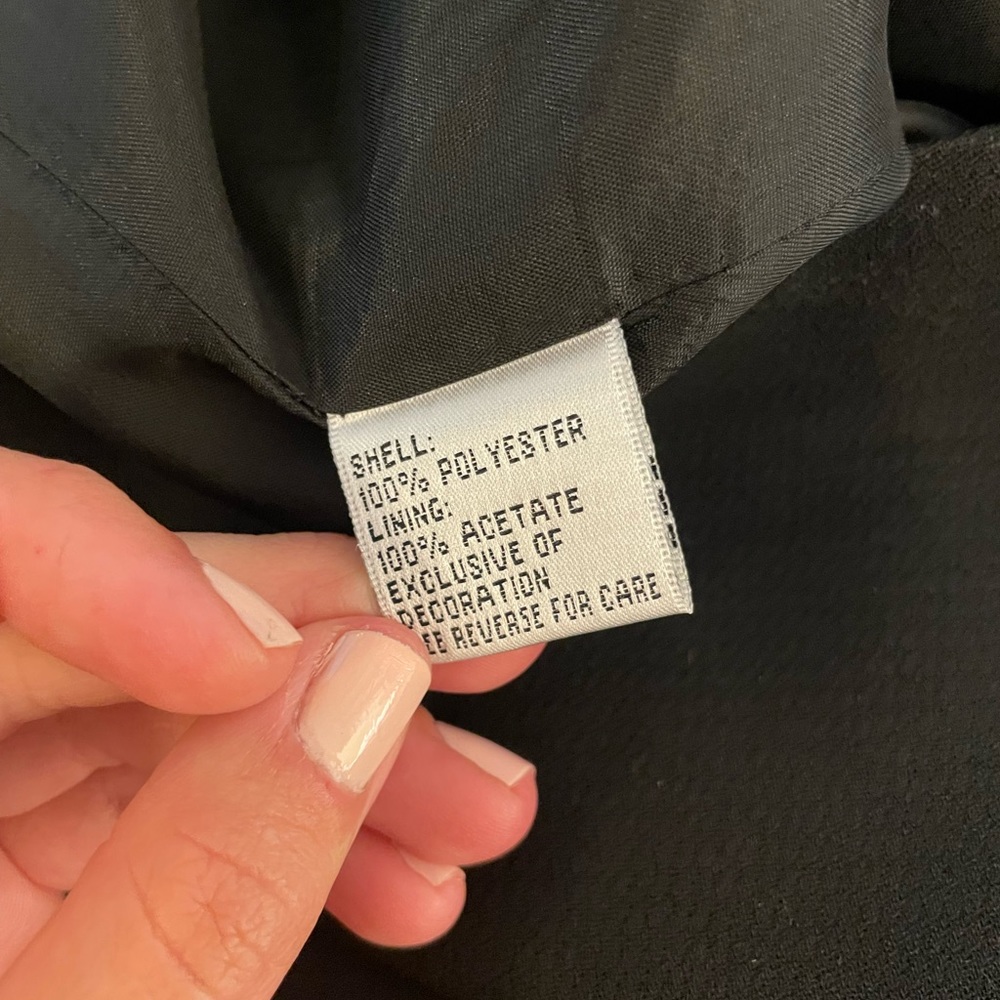 Black Talbots Long Sleeve Polyester Cocktail Dress - image 7